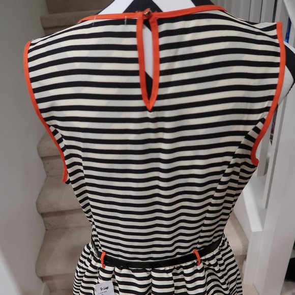 Striped Dress with Belt - Picture 5 of 6